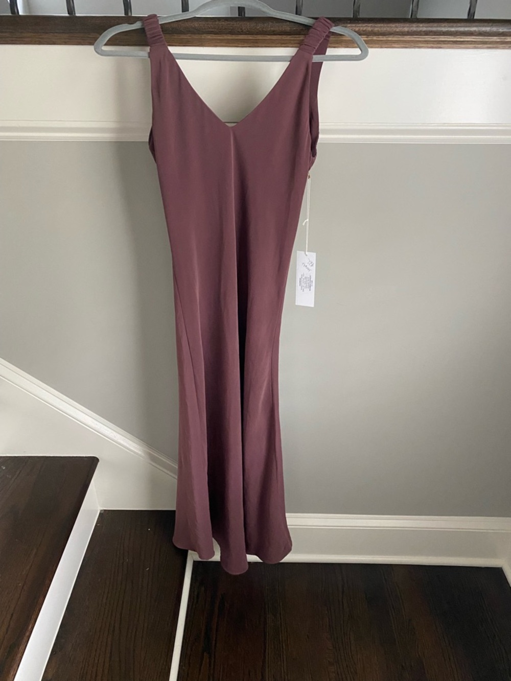 bishop + young Scarlett slip Dress in the color anise